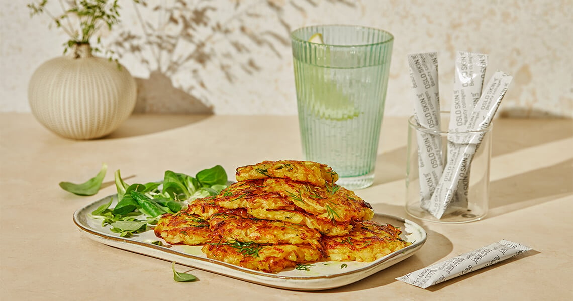 Frittelle croccanti di patate alla curcuma