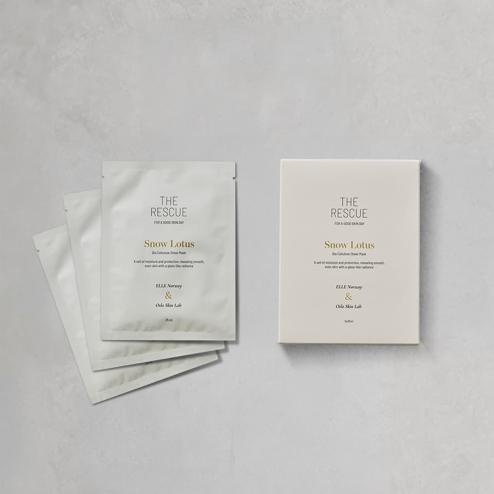pacco da 3 di maschere viso rivitalizzanti snow lotus